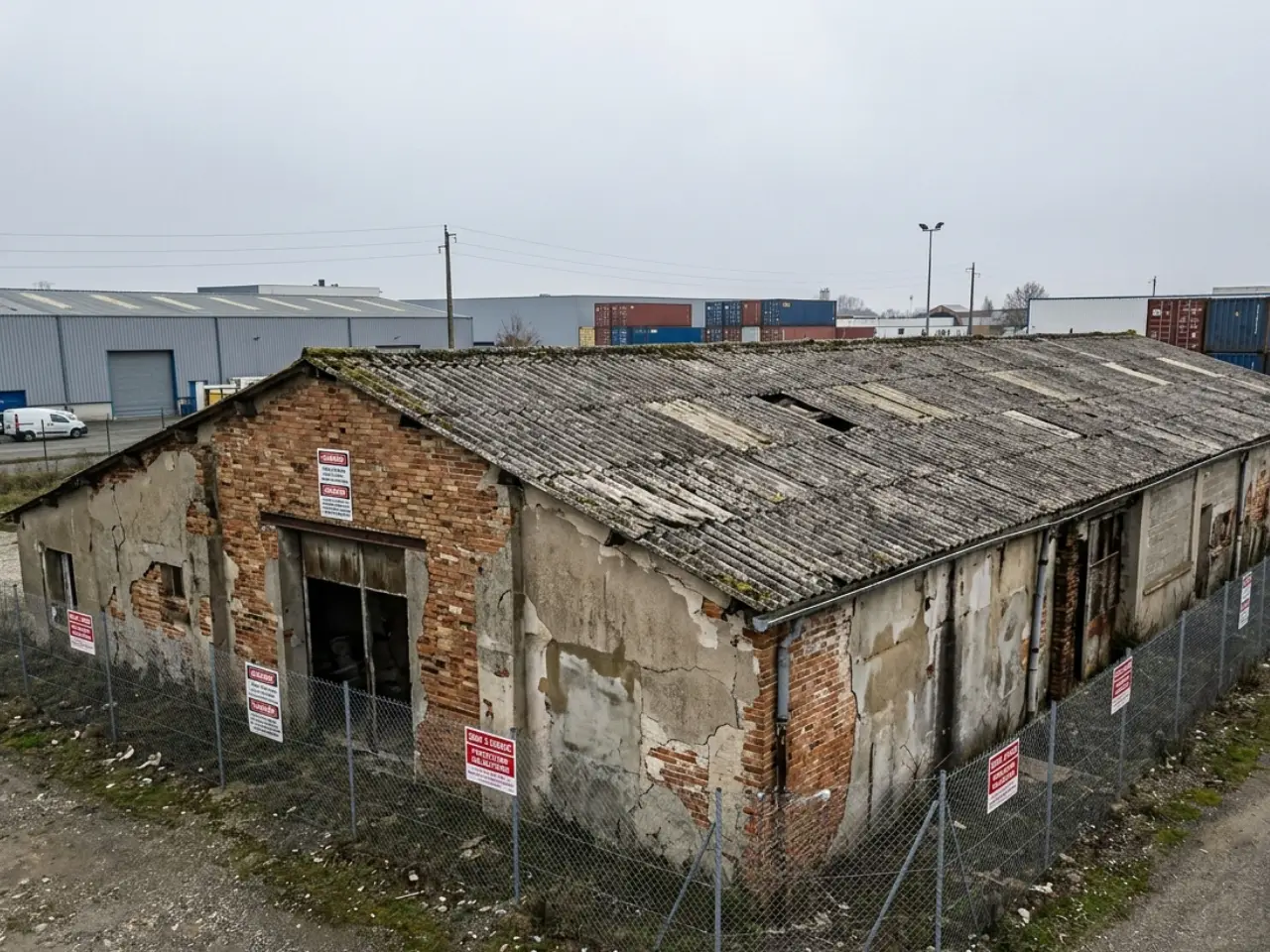 Désamiantage Site à Colomiers - Avant démolition